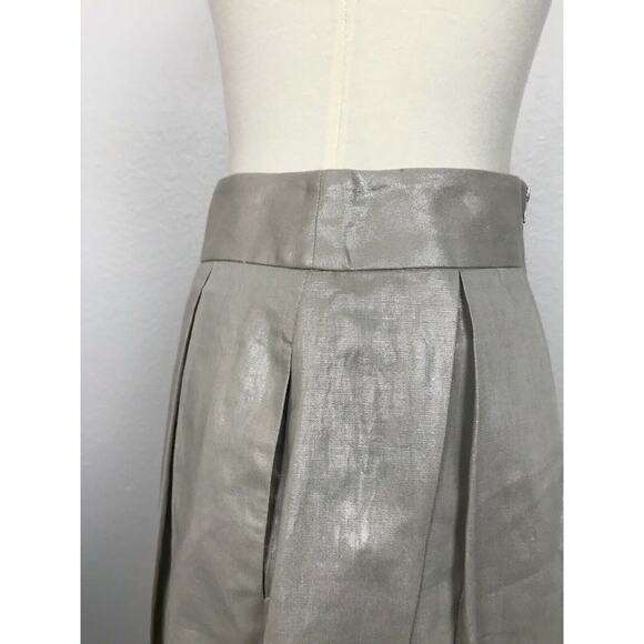 Banana Republic Petite Full Pleated Mini Skirt FLAW - Picture 6 of 8